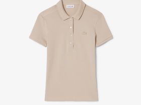 Женское поло Lacoste приталенного кроя из эластичного хлопка