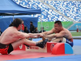 Стали известны победители соревнований по мас-рестлингу и борьбе корэш на Сабантуе