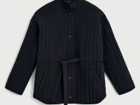 Утепленная куртка с воротником-стойкой