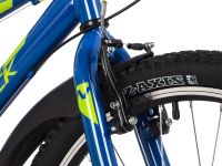 Подростковый велосипед Novatrack Racer 24 M, год 2023, цвет Синий, ростовка 12
