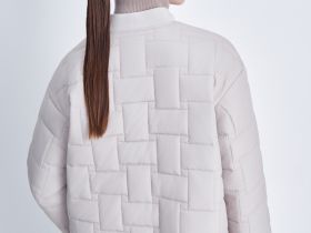 Утепленная куртка свободного силуэта