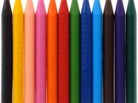 Набор мелков восковых Faber-castell "Grip" 12 шт трехгранные стираемые