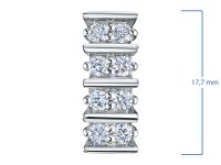Классическая подвеска из серебра э0612пд03210004_white