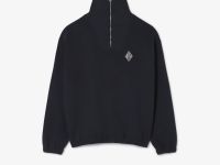 Мужская хлопковая толстовка Lacoste с высоким воротом и застежкой-молнией