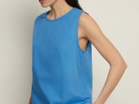 Блузка без рукавов из хлопка