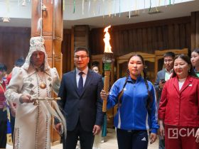 В Доме Арчы зажгли огонь Спартакиады учащихся Якутии