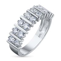 Кольцо из белого золота с бриллиантами э4701кц02190700