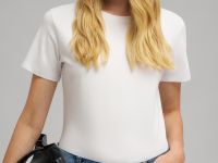 Приталенная футболка из джерси