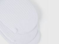 Подследники в рубчик, 3 пары, Белый