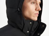 Пуховое полупальто со съемным капюшоном