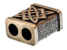 Бусина для темляка Звезда Руси, бронза