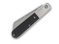 Складной нож Queen Cutlery Large Sheepsfoot Barlow, сталь M390, рукоять карбон, черный
