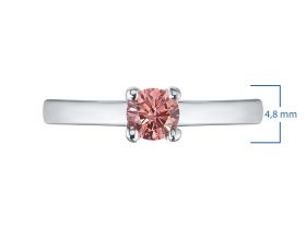 Помолвочное кольцо из белого золота э4012кц10161700_pink