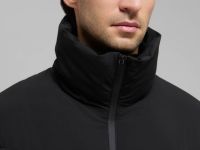 Оверсайз пуховик с воротником-стойкой