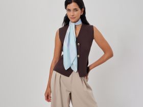 Платок шейный Divina, голубой I