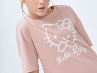 Пижама с принтом Hello Kitty для девочек, Розовый