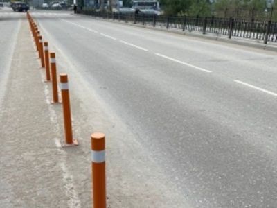 ГИБДД: в Якутске на дорогах установили железные конусы