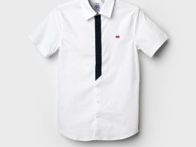 Сорочка текстильная для мальчиков (slim fit)