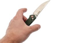 Складной нож SRM Asika 411L-MG, сталь 14C28N, рукоять микарта