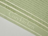 Комплект махровых полотенец COZY Kitchen, зеленый