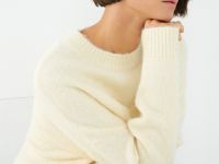 Джемпер оверсайз с шерстью, Желтый