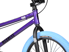 Экстремальный велосипед Stark Madness BMX 4, год 2024, цвет Серый-Синий, ростовка 9