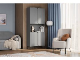 Стеллаж Блест 2-89x210 Графитовый