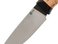 Охотничий нож Сокол, кованый, сталь Х12МФ, карельская береза, граб