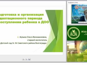 Подготовка и организация адаптационного периода при поступлении ребенка в ДОО