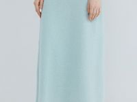 Вязаная юбка А-силуэта, Зеленый