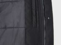 Удлинённая куртка с капюшоном, Черный