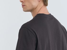 Футболка с принтом, Коричневый