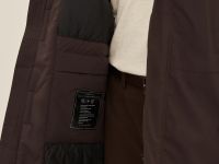 Пальто утепленное с воротником-стойкой