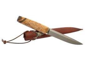 Нож финка Том, сталь D2, рукоять карельская береза