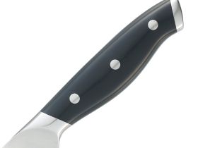 Нож кухонный филейный Okroshka Tartar 18 см, сталь 5cr15mov, рукоять сталь/пластик