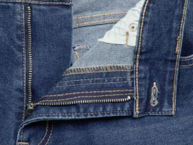 Прямые джинсы, Синий