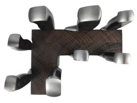 Подставка для ножей магнитная Woodinhome KS009SOB, дуб, коричневый