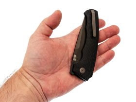Cкладной нож TuoTown Megeb-B, сталь T10S, рукоять G10/Carbon Fiber
