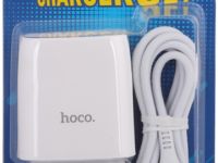 Зарядное устройство Hoco C73A USB/USB с кабелем microUSB 12 Вт Белое