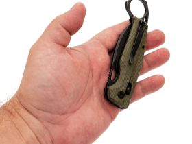 Складной нож Trivisa Sagitta-04G, сталь 14C28N, рукоять микарта