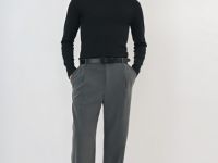 Водолазка из хлопка, Черный