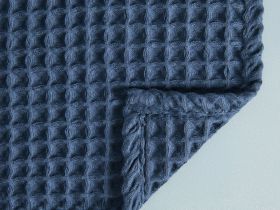 Полотенце вафельное Francesca, синее