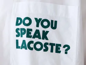 Мужская рубашка Lacoste свободного кроя с принтом