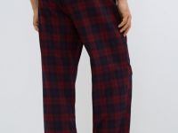 Брюки пижамные в клетку, Синий