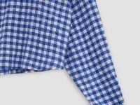 Рубашка свободного силуэта в клетку