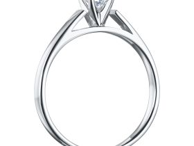 Классическое кольцо из серебра э0612кц10210204_white