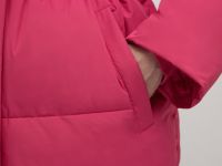 Утепленное пальто с талией на кулиске