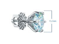 Пусеты из белого золота э4712пс12240364_white