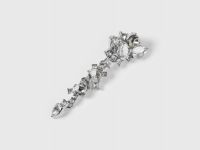 Серьга и каффы, 3 шт., Серебряный