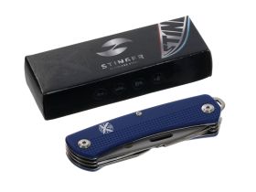 Нож перочинный Stinger 103 мм, 10 функций, синий